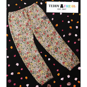 RARE Teddy Fresh Granny Floral Feminine Streetwear XL Baggy Sweatpants Cozycore